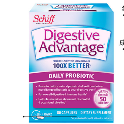 Schiff 旭福 每日益生菌胶囊 80粒保健产品包装创意设计欣赏(图1)