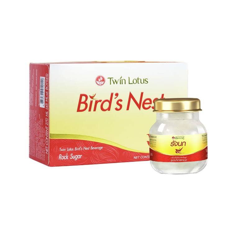 Twin Lotus 双莲 冰糖型 即食燕窝 45ml*6罐*2盒保健产品包装创意设计欣赏(图1)