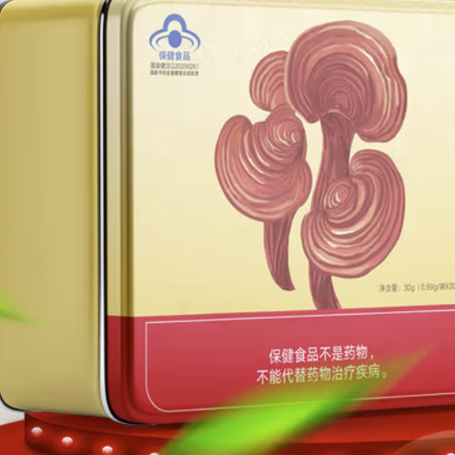 Tongrentang Chinese Medicine 同仁堂 古芝堂 破壁灵芝孢子粉 30g保健产品包装创意设计欣赏(图5)