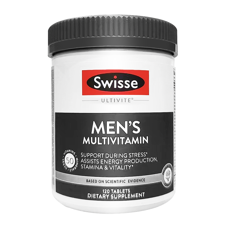 Swisse 斯维诗 Ultivite 美版 男士复合维生素片 120片保健产品包装创意设计欣赏(图1)