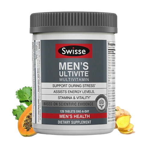 Swisse 斯维诗 Ultivite 美版 男士复合维生素片 120片保健产品包装创意设计欣赏(图5)
