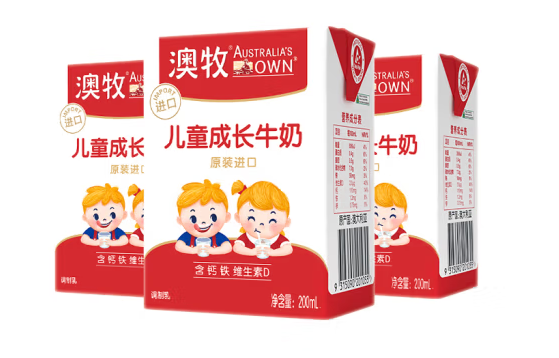 儿童成长牛奶包装设计欣赏(图1)