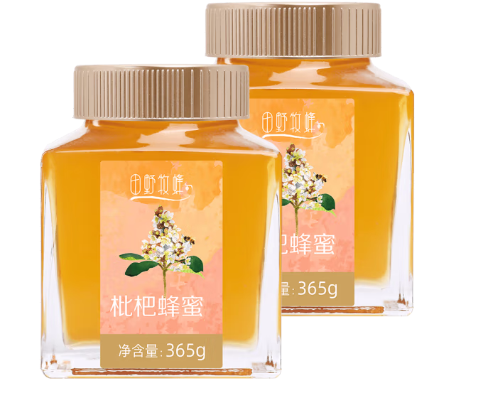 枇杷蜂蜜外包装如何设计有吸引力(图1)