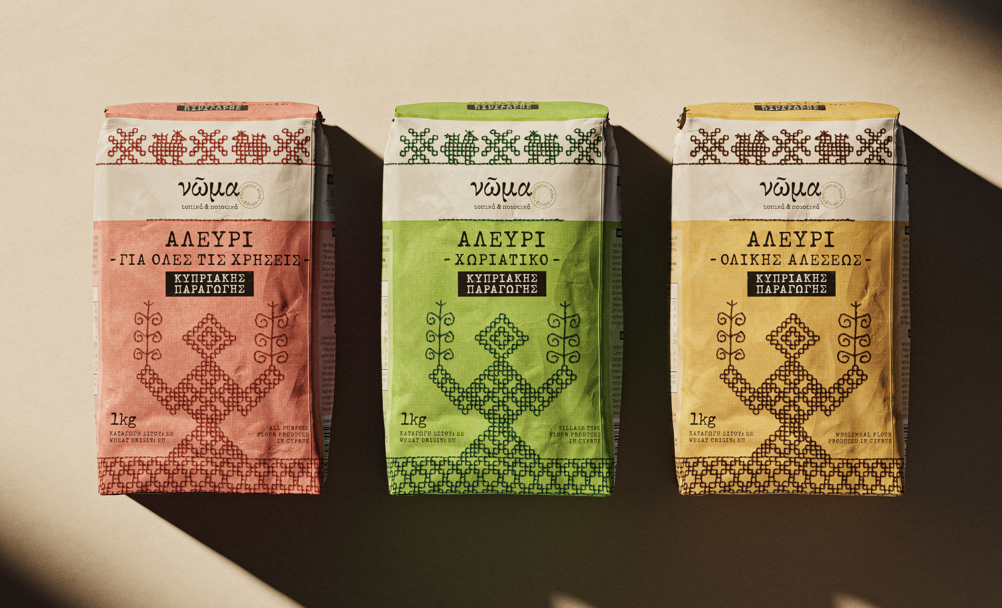 复古风格的面粉包装设计欣赏(图1)