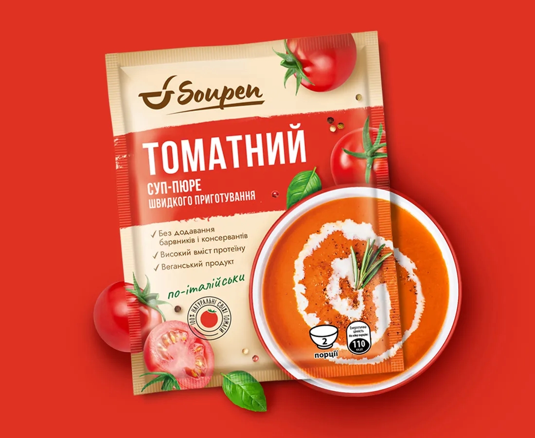 番茄速食汤包装袋设计欣赏(图1)