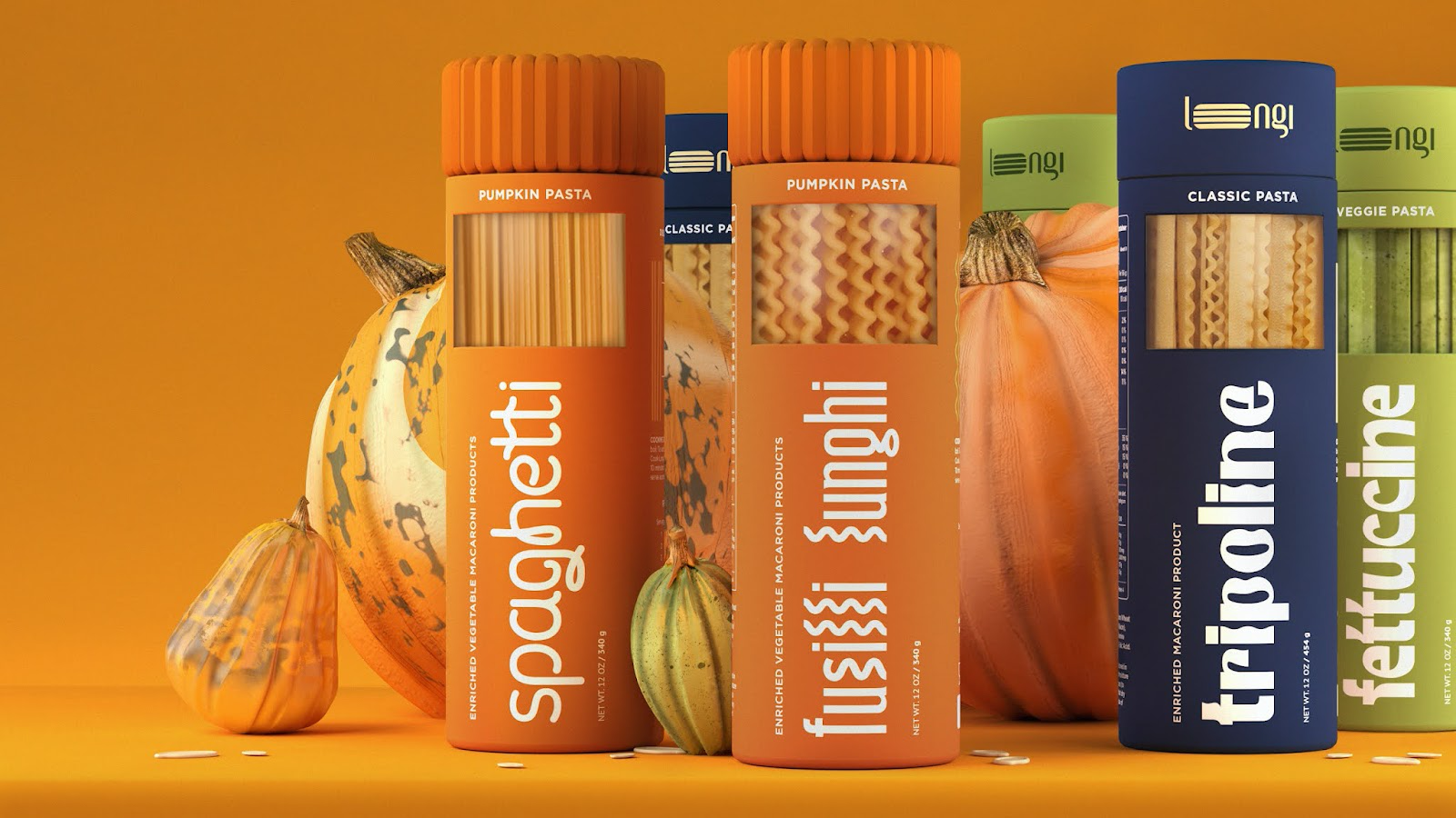 南瓜意面外包装设计欣赏(图1)
