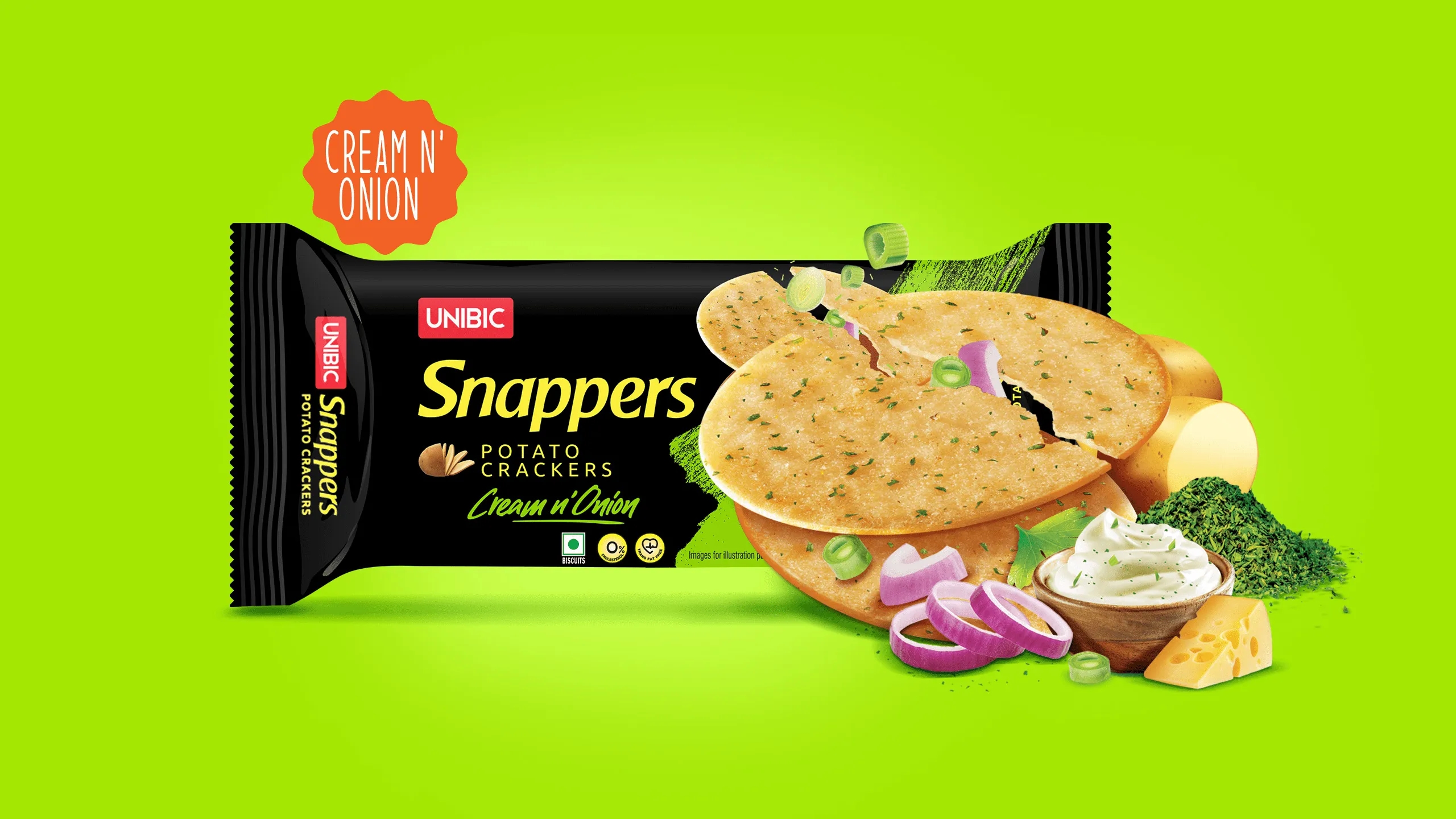 奶油洋葱土豆饼干包装设计欣赏(图1)