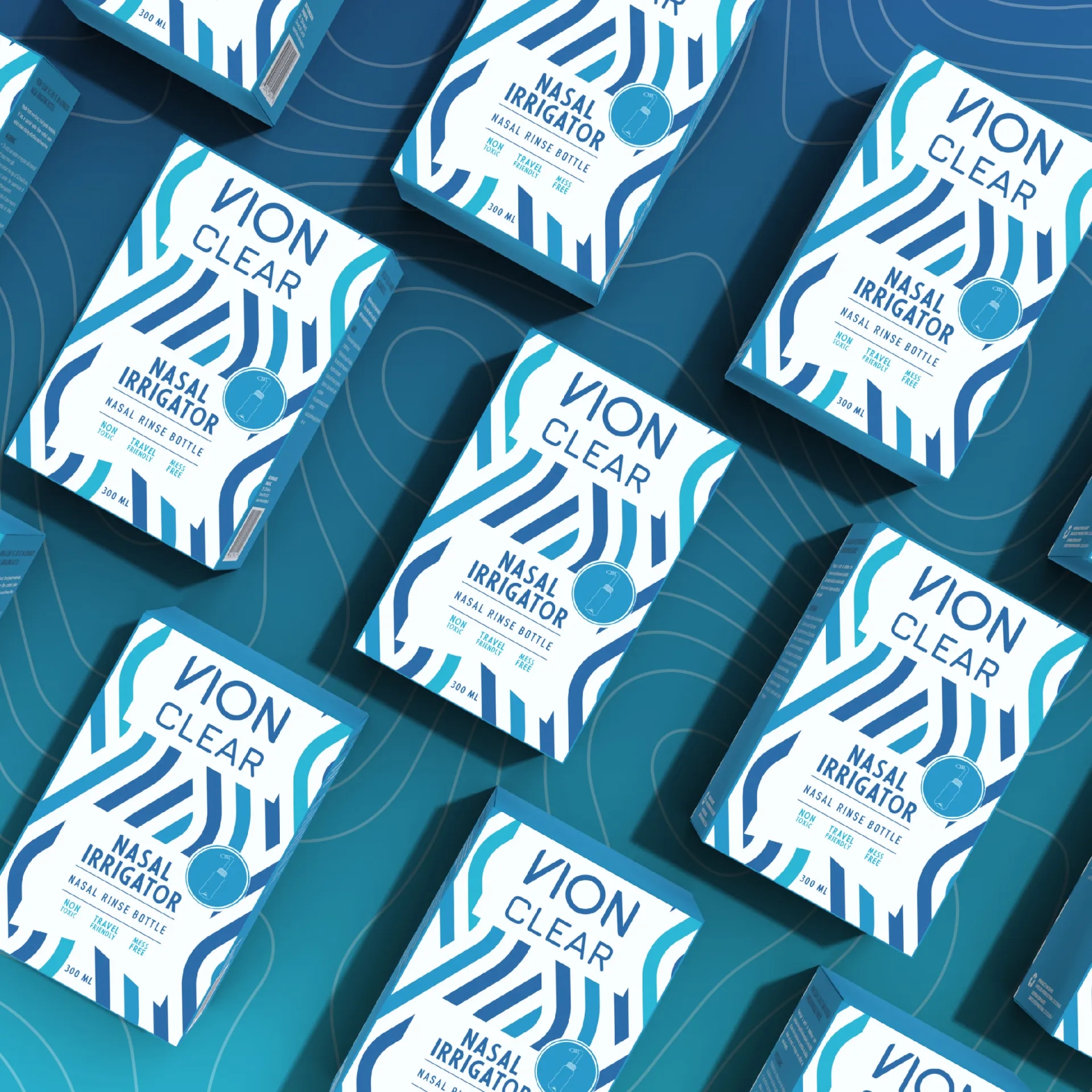 鼻孔冲洗器包装盒设计作品欣赏(图1)