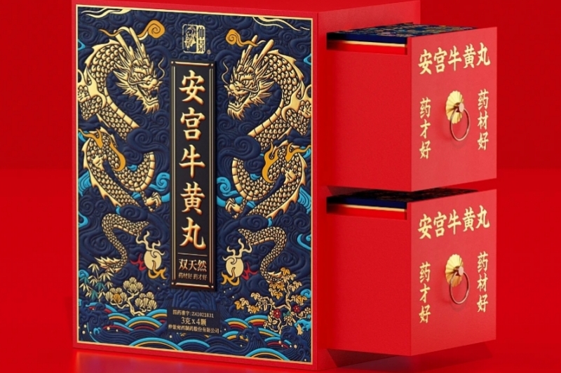 安宫牛黄丸礼品包装设计