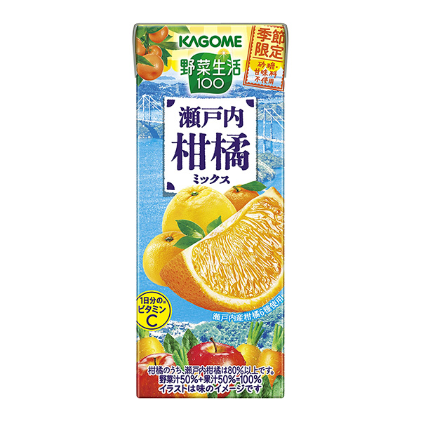 蔬菜生活100 濑户内柑橘混合料包装设计欣赏(图1)
