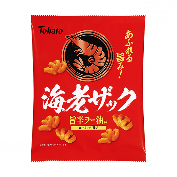 虾扎克鲜辣辣酱油味东鸽食品饮料包装设计(图1)