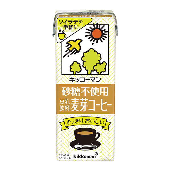 不使用基考曼糖的豆浆饮料麦芽咖啡基考曼异食品食品饮料包装设计(图1)