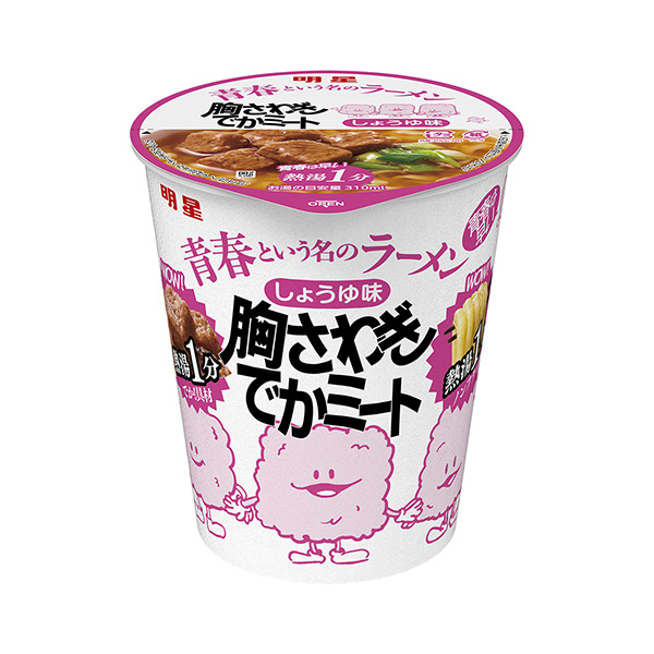 包装设计欣赏名为明星青春的拉面＜令人心动的肉丸酱油味＞ (明星食品) 2024年9月23日发售(图1)