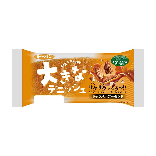 包装设计欣赏大的丹麦酥皮面包＜焦糖杏仁＞ (第一屋制面包) 2024年11月1日发售(图1)