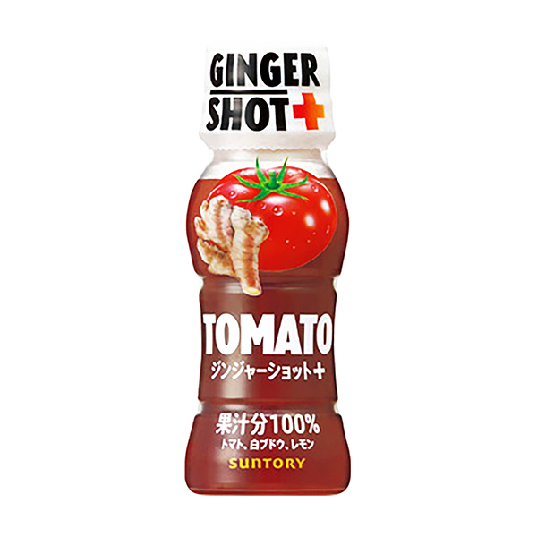包装设计欣赏GINGER SHOT+ ＜TOMATO ＞ (三得利食品国际) (图1)