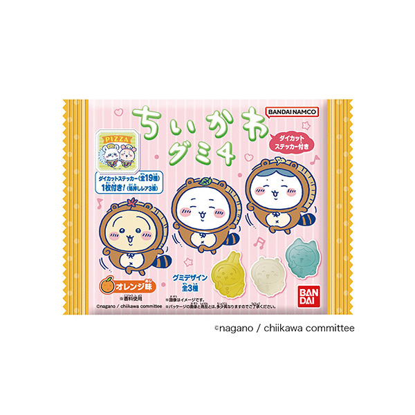 包装设计欣赏带有地川模切贴纸的橡皮糖4 (万代) (图1)