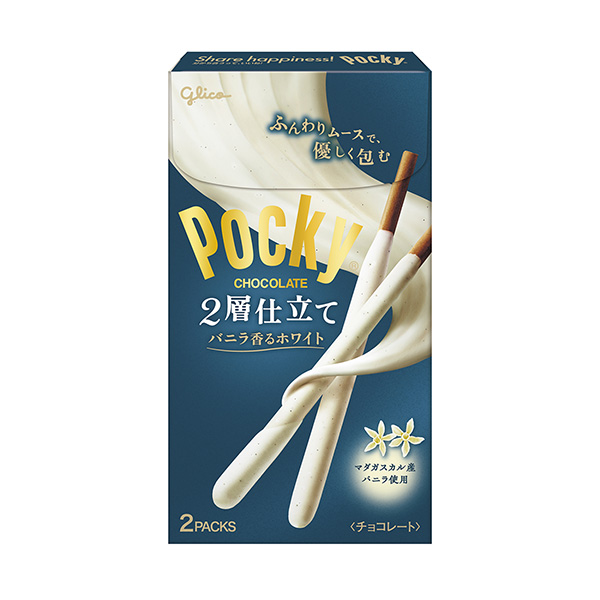 包装设计欣赏pocky ＜双层香草味的白色＞ (江崎格力高) (图1)