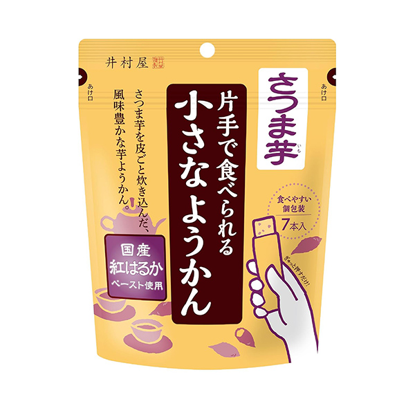 包装设计欣赏一只手就能吃的小羊羹＜红薯＞ (井村屋) (图1)