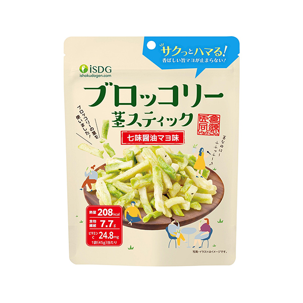 包装设计欣赏西兰花茎棒＜七味酱油原味＞ (医食同源Docom ) (图1)