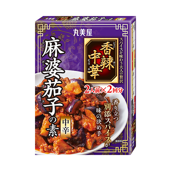 包装设计欣赏香辣中华＜麻婆茄子的素中辣＞ (丸美屋食品工业) (图1)