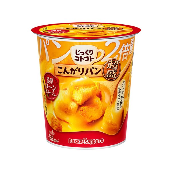 包装设计欣赏慢慢地、咕噜咕噜的面包超盛＜浓厚玉米浓汤＞ ( pokasaporo食品& bavarage ) (图1)